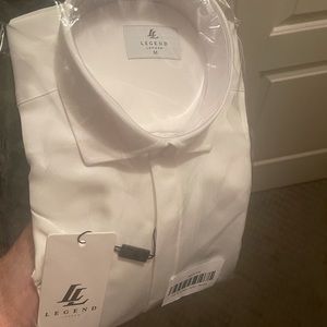 Legend London - Satin Shirt (White) NWT